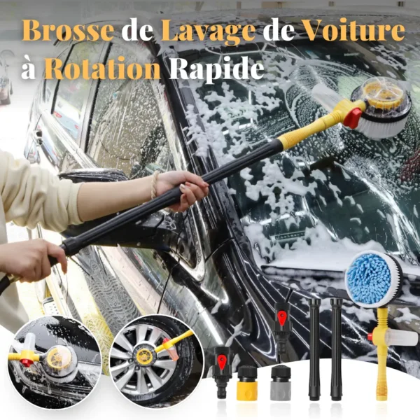 Brosse de Lavage de Voiture à Rotation Rapide
